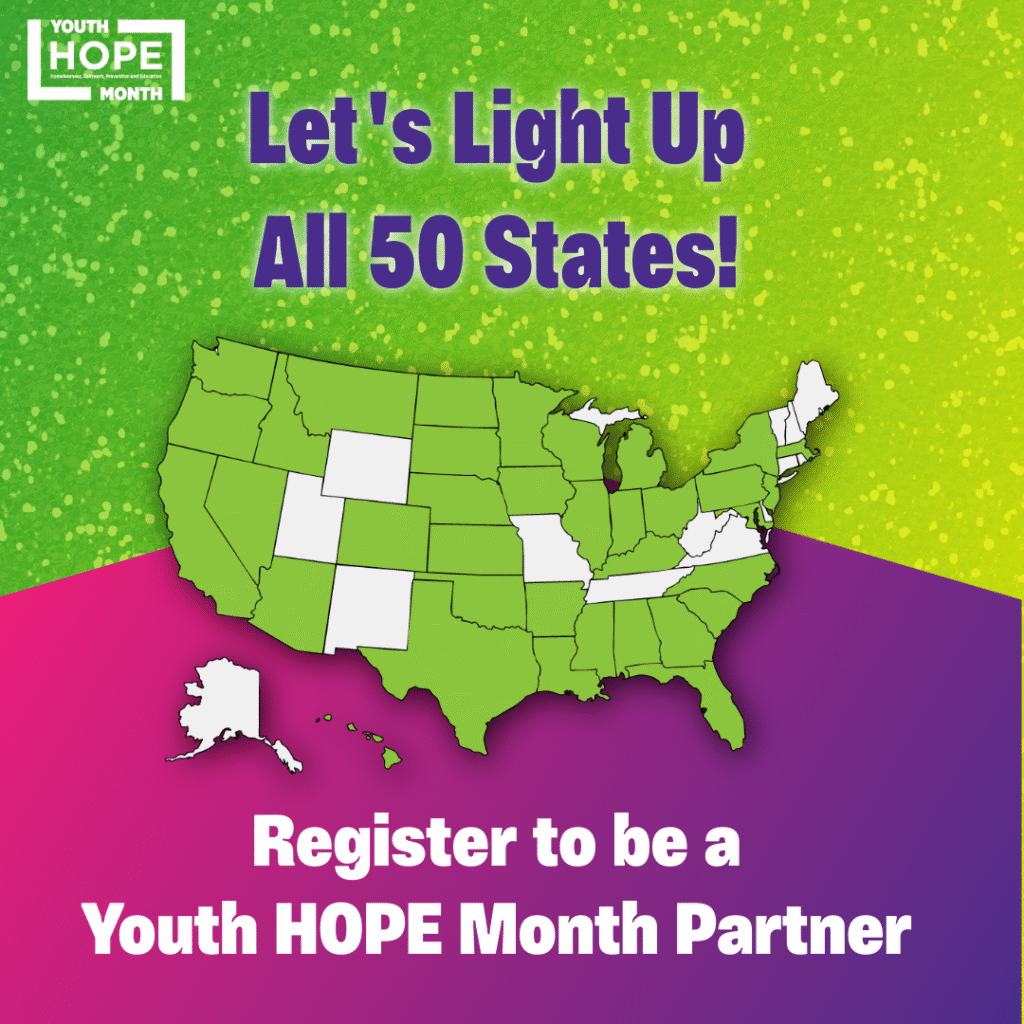 Get Involved 3 Youth Hope Month Register Sept Week 02 5 YHM Light Up All 50 States